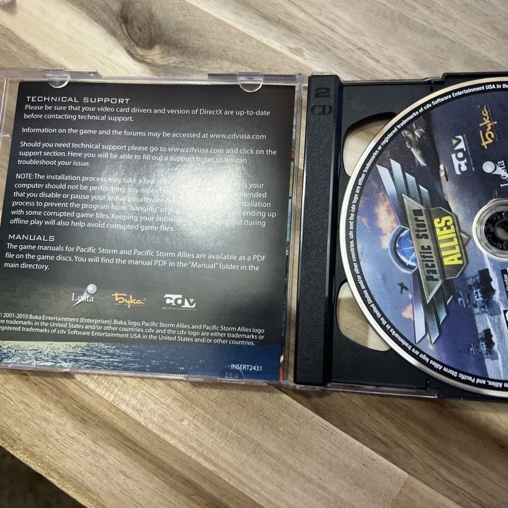 2010 Pacific Storm + Pacific Storm: Allies PC War Game CD / DVD ROM